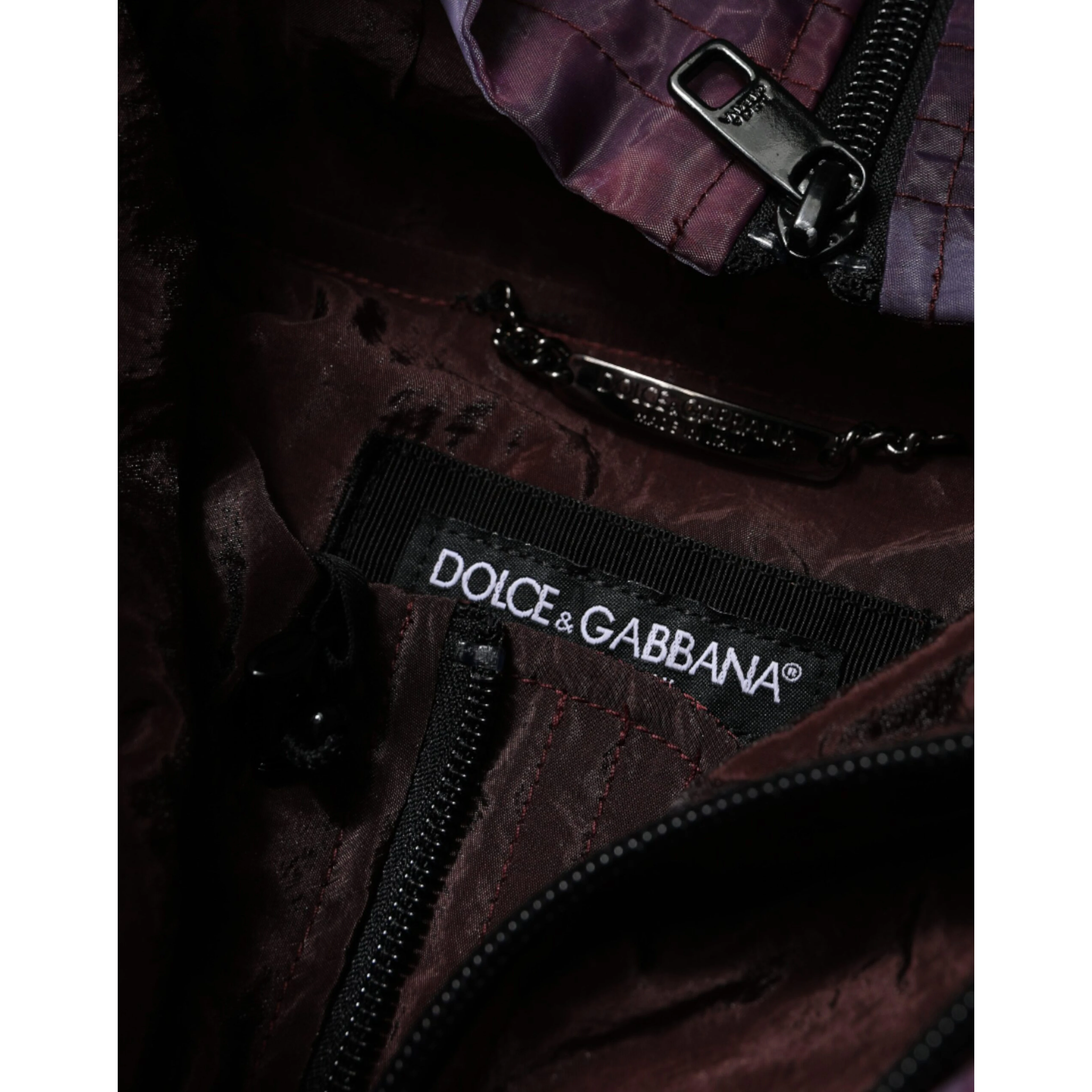 Purple Camouflage Hooded Men Blouson Jacket