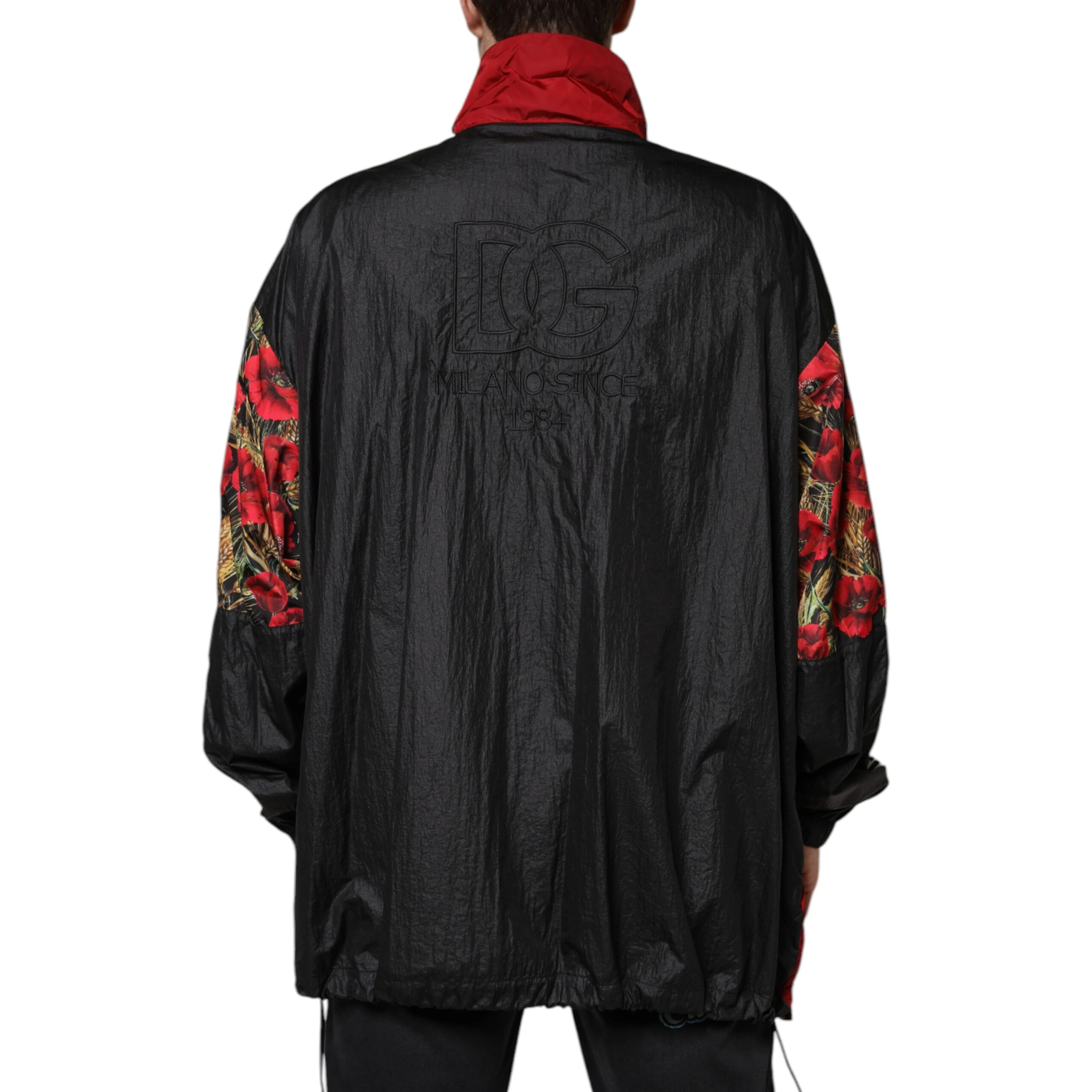 Multicolor Patchwork Men Full Zip Sweater