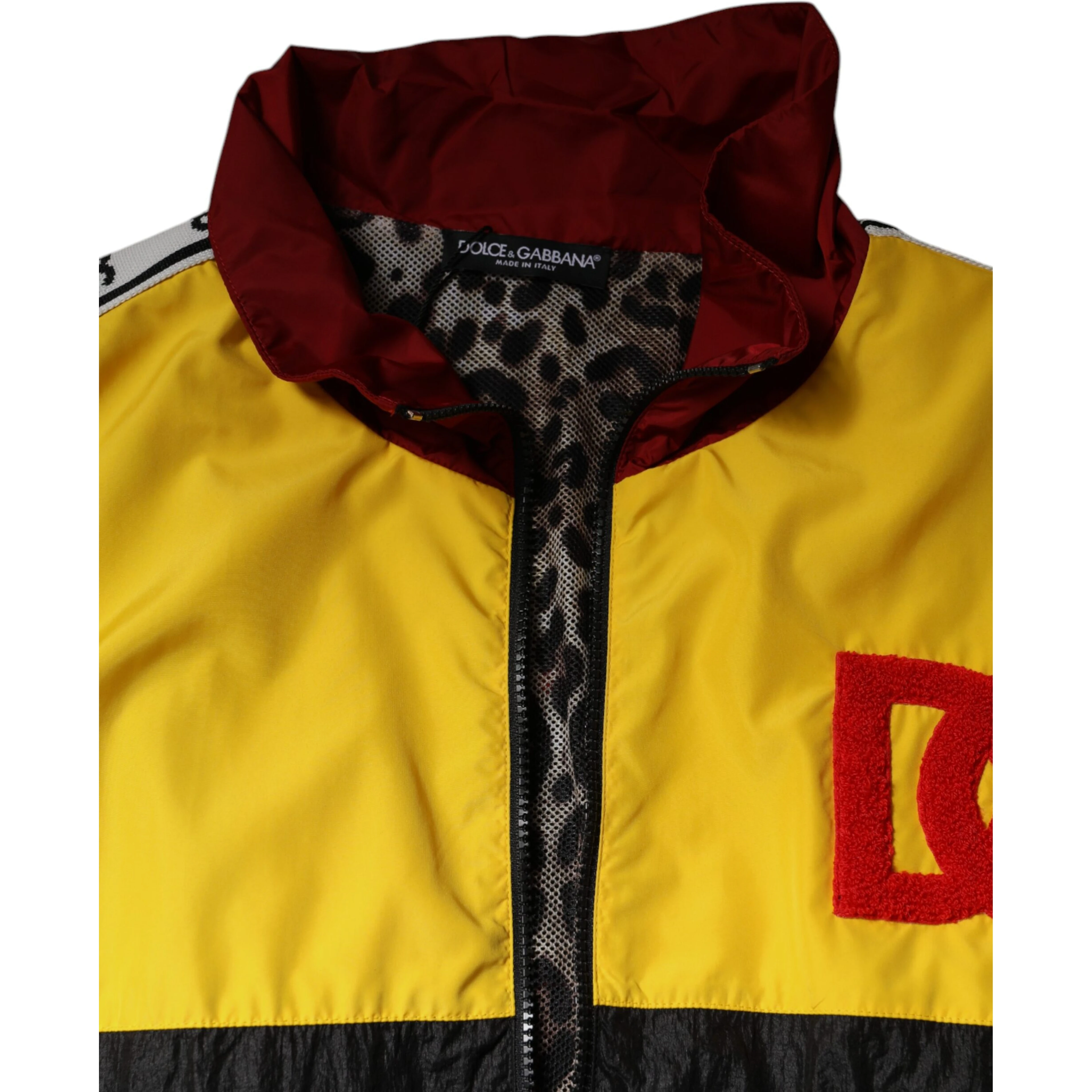 Multicolor Patchwork Men Full Zip Sweater