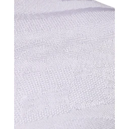 White Silk Crew Neck Men Pullover Sweater