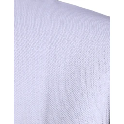 White Viscose Collared Men Polo Short Sleeves T-shirt