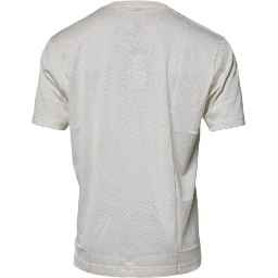Off White Crew Neck Short Sleeve T-shirt