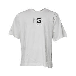 White DG Logo Crew Neck Short Sleeves T-shirt