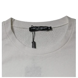 White DG Logo Crew Neck Short Sleeves T-shirt
