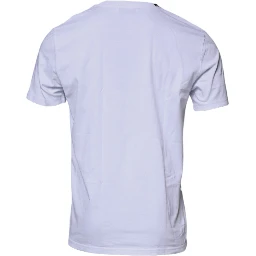White Red Leopard Cotton Crew Neck T-shirt