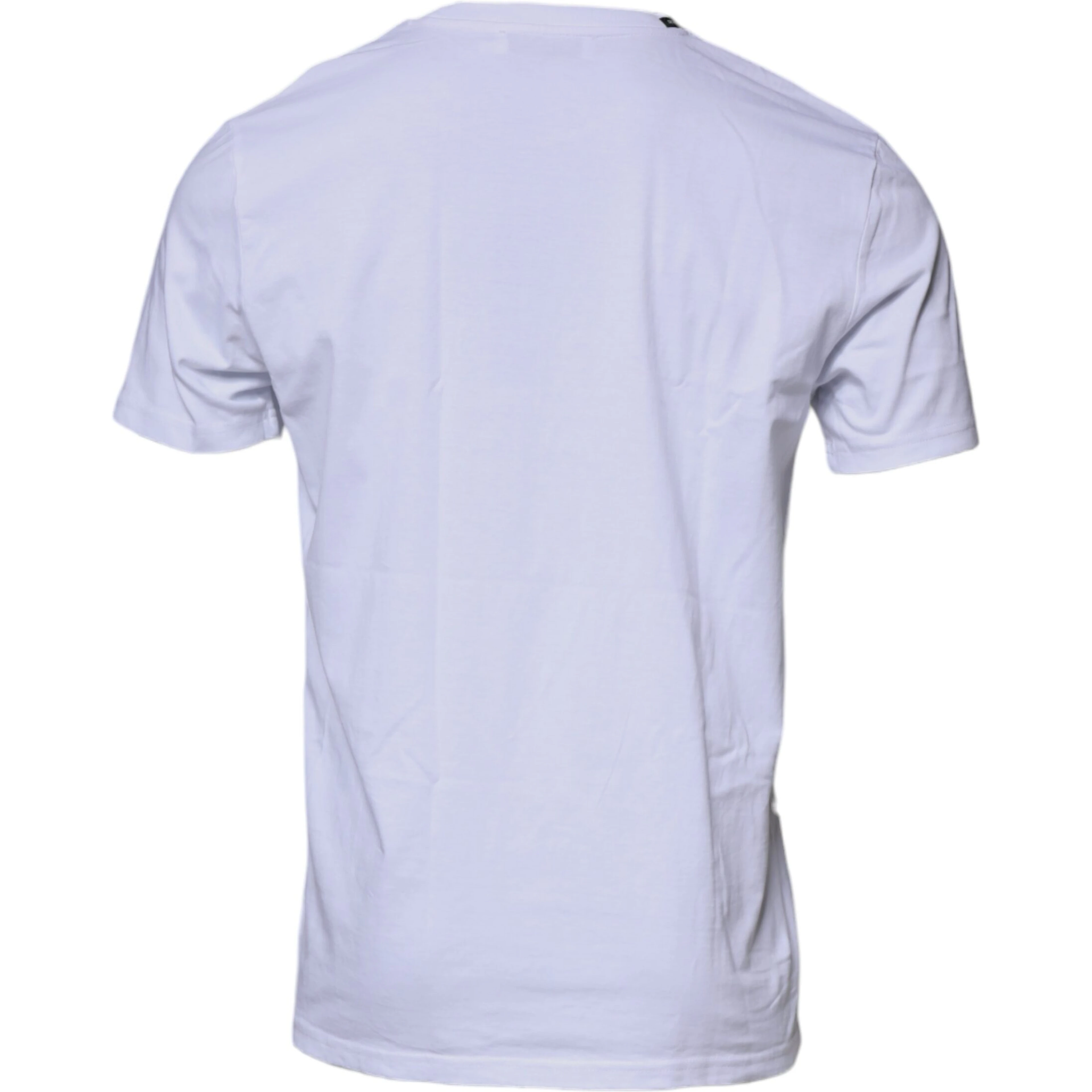 White Red Leopard Cotton Crew Neck T-shirt