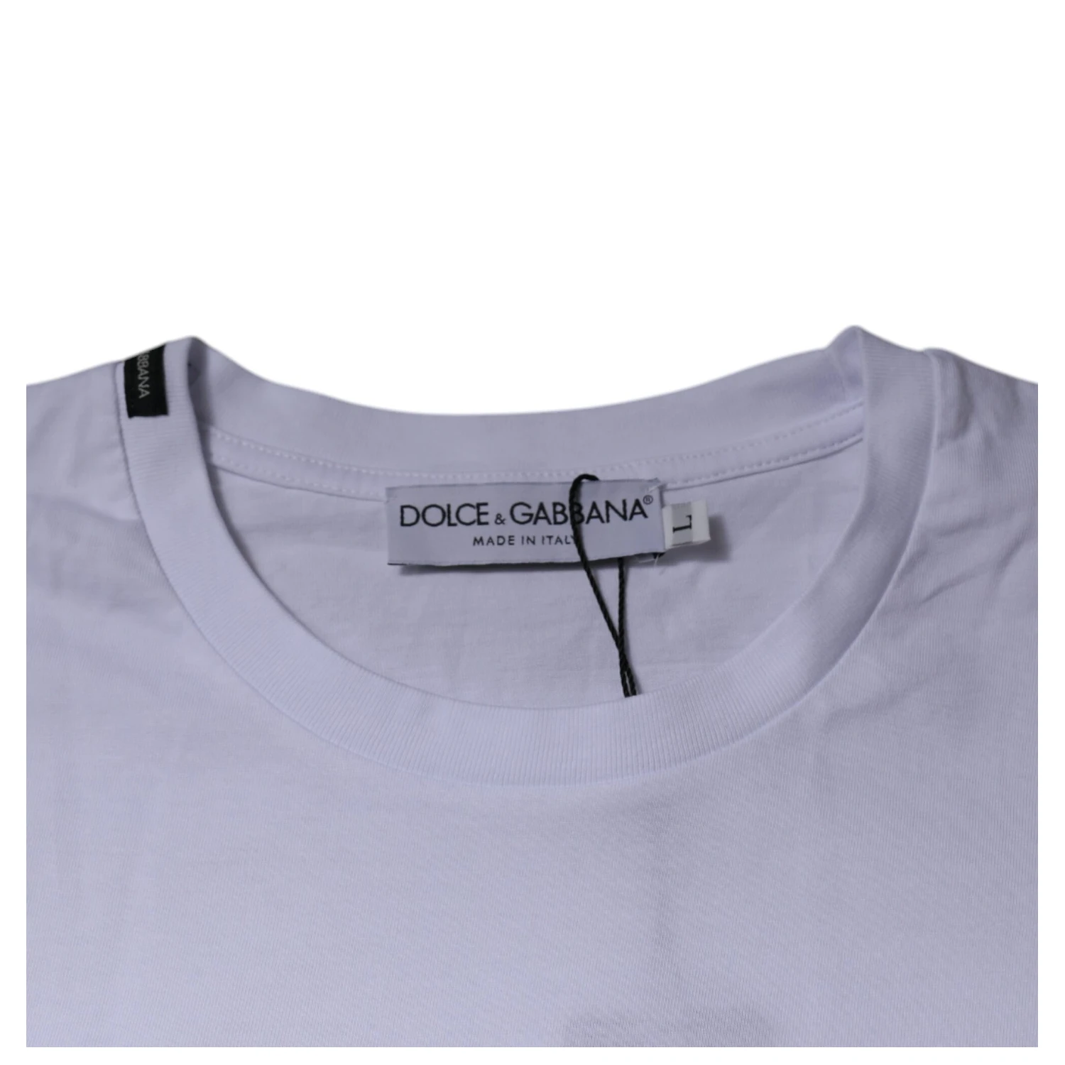 White Red Leopard Cotton Crew Neck T-shirt