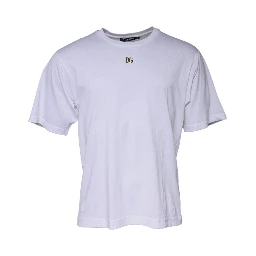 White DG Logo Crew Neck Short Sleeve T-shirt