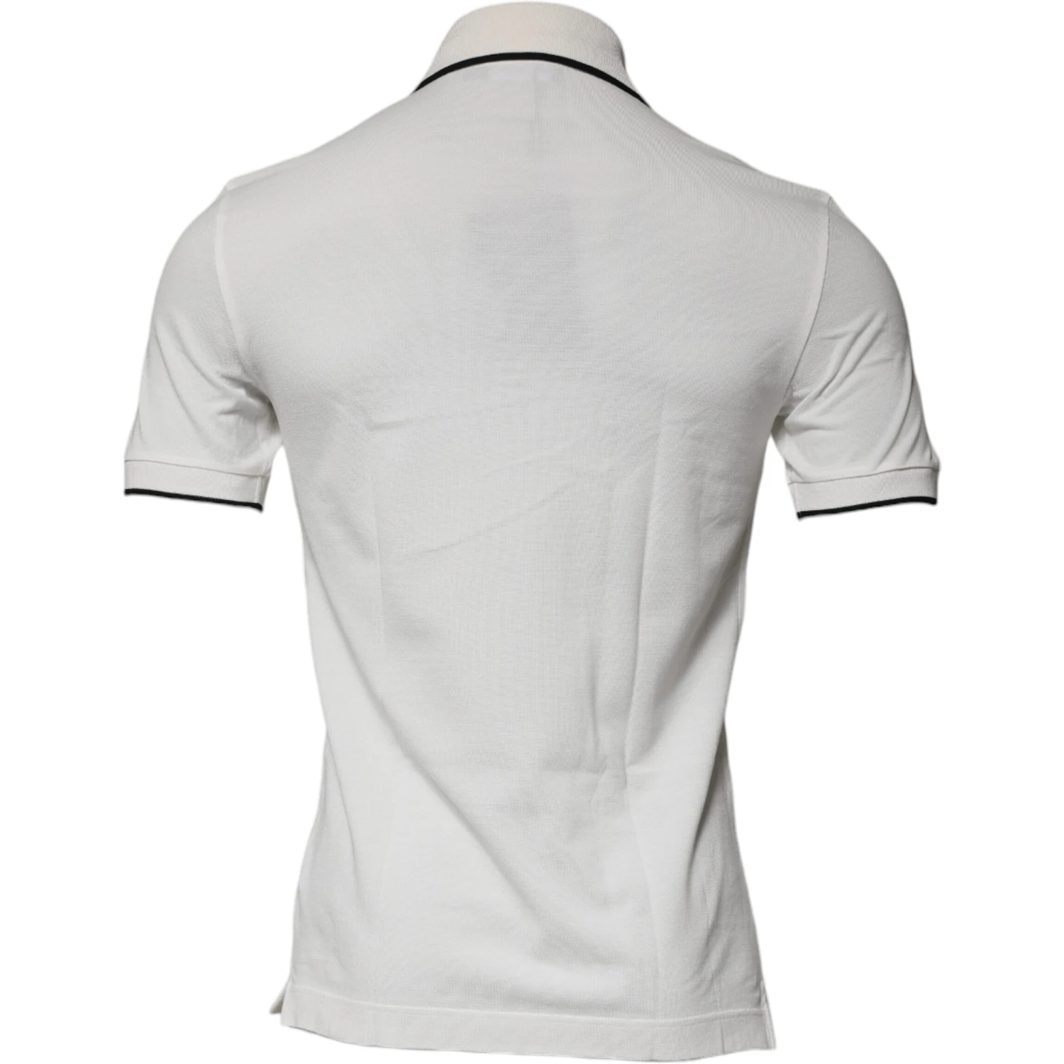Off White Crown Cotton Collared Polo T-shirt