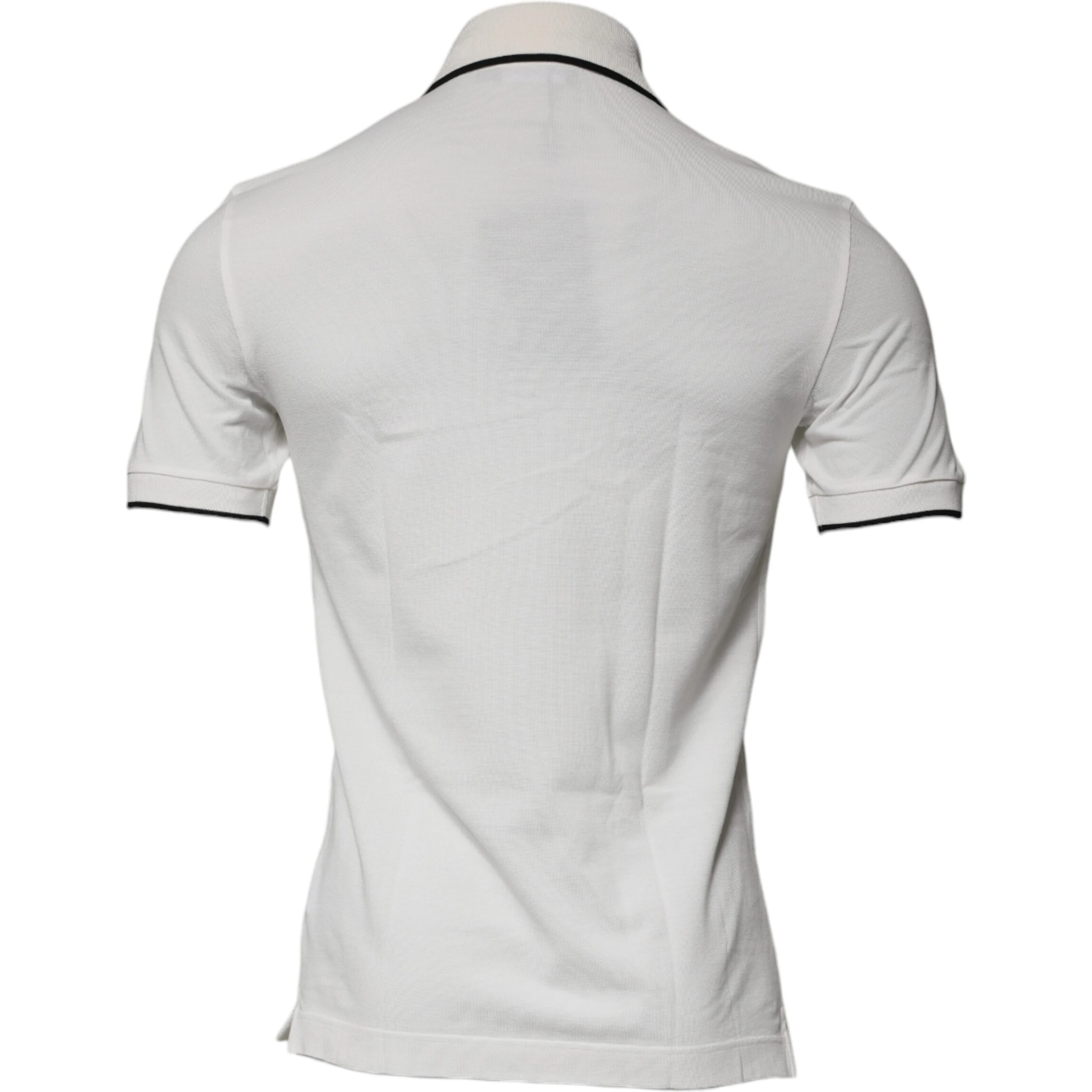 Off White Crown Cotton Collared Polo T-shirt