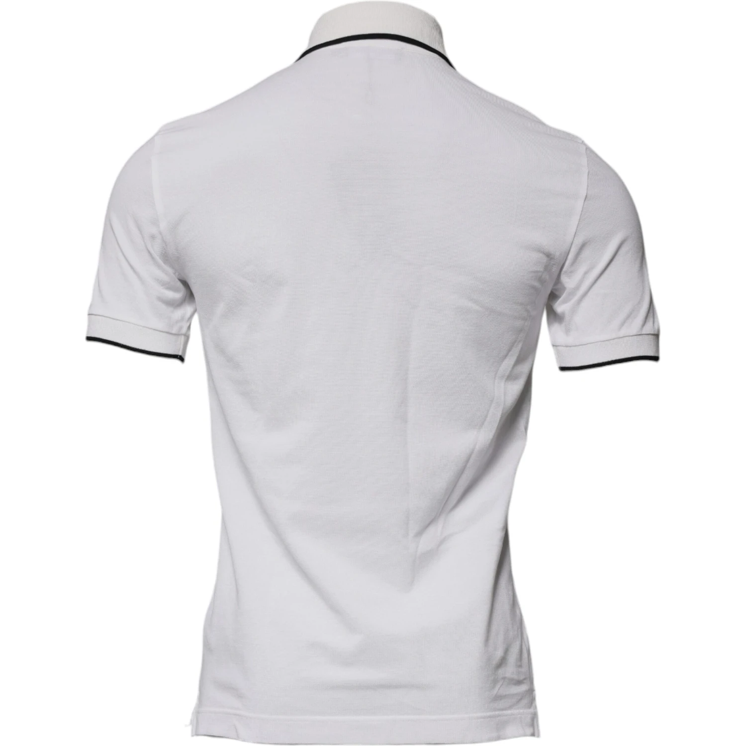 Off White Crown Cotton Collared Polo T-shirt