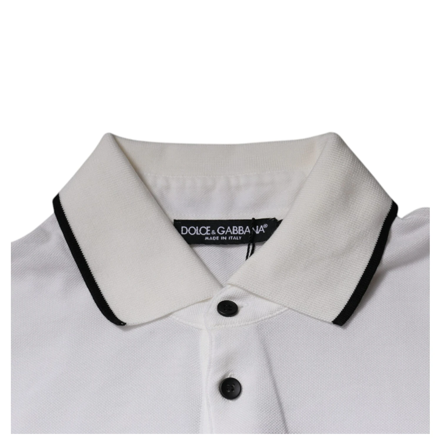 Off White Crown Cotton Collared Polo T-shirt