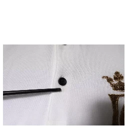 Off White Crown Cotton Collared Polo T-shirt
