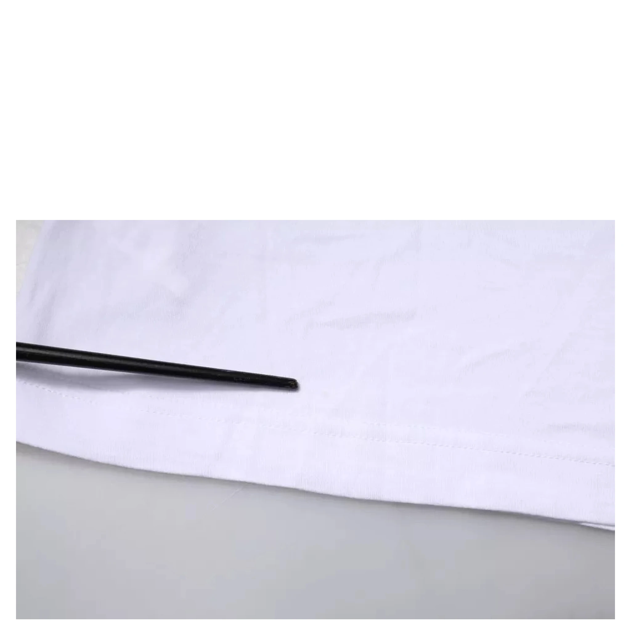 White Cotton Logo Crew Neck Short Sleeves T-shirt