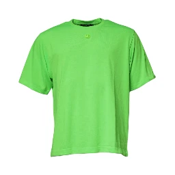 Green DG Logo Cotton Crew Neck T-shirt