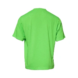 Green DG Logo Cotton Crew Neck T-shirt