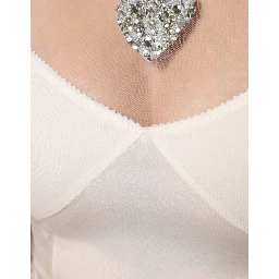 White Sheer Tulle Bustier Bodycon Midi Dress