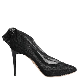 Black Nylon Mesh Sock Style Boots Shoes