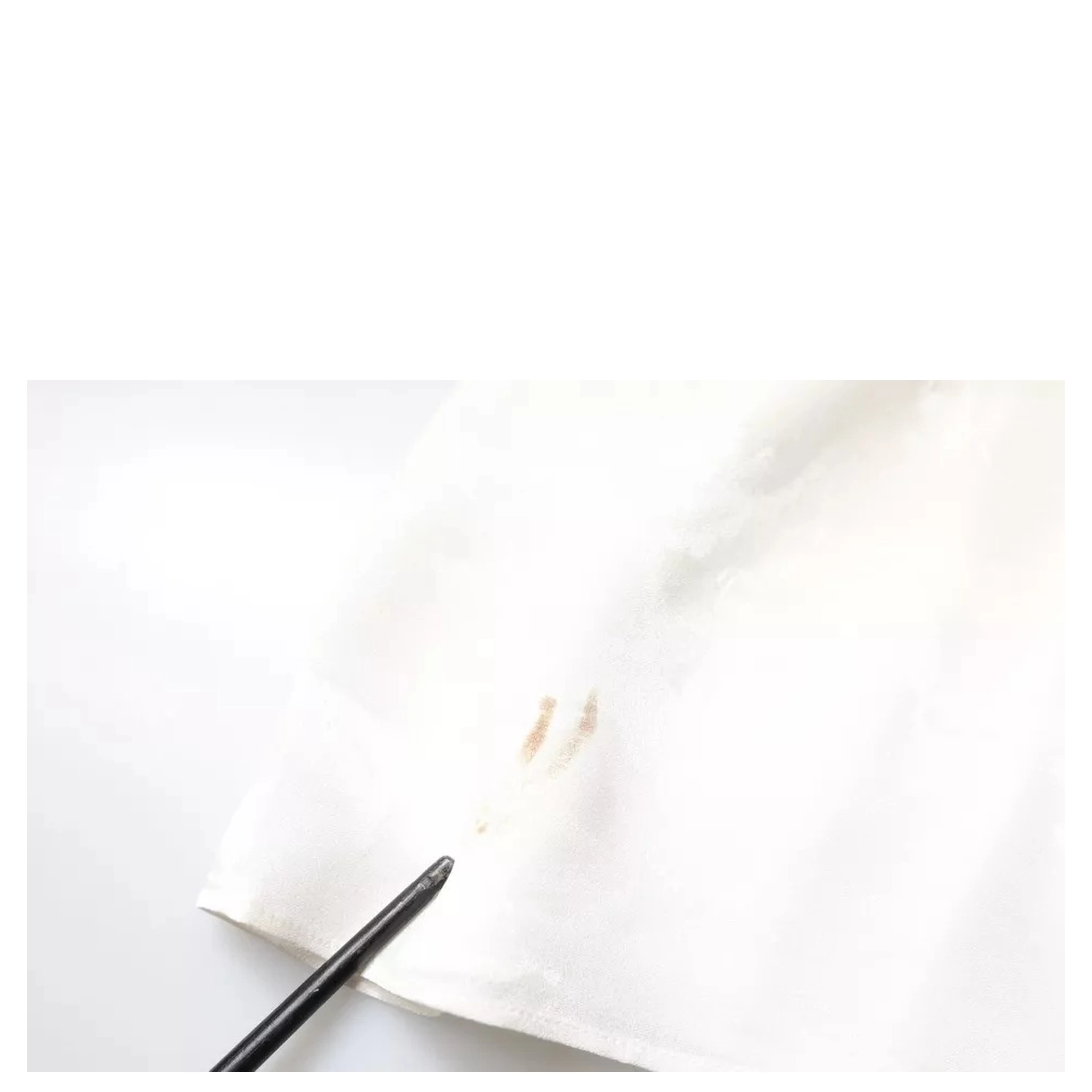 White Silk Collared Long Sleeves Shirt Top