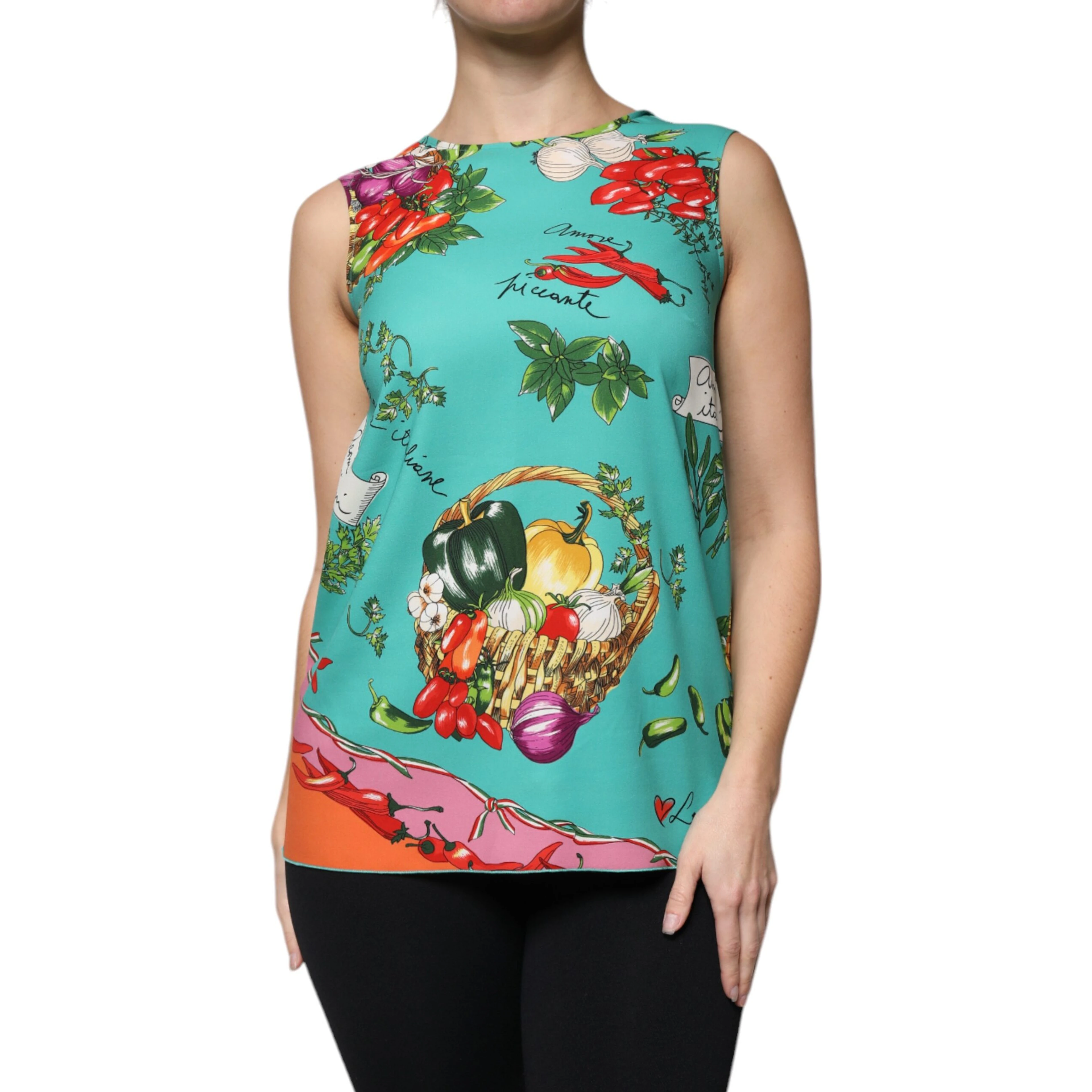 Multicolor Vegetables Sleeveless Tank Top