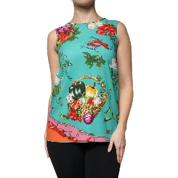 Multicolor Vegetables Sleeveless Tank Top