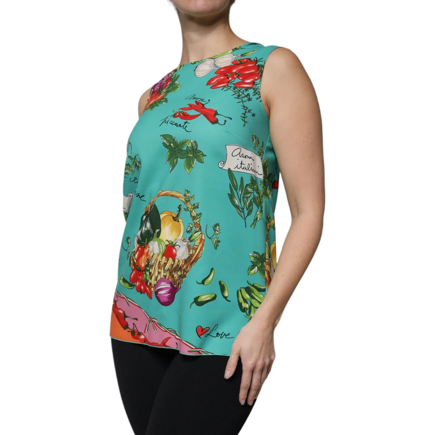 Multicolor Vegetables Sleeveless Tank Top