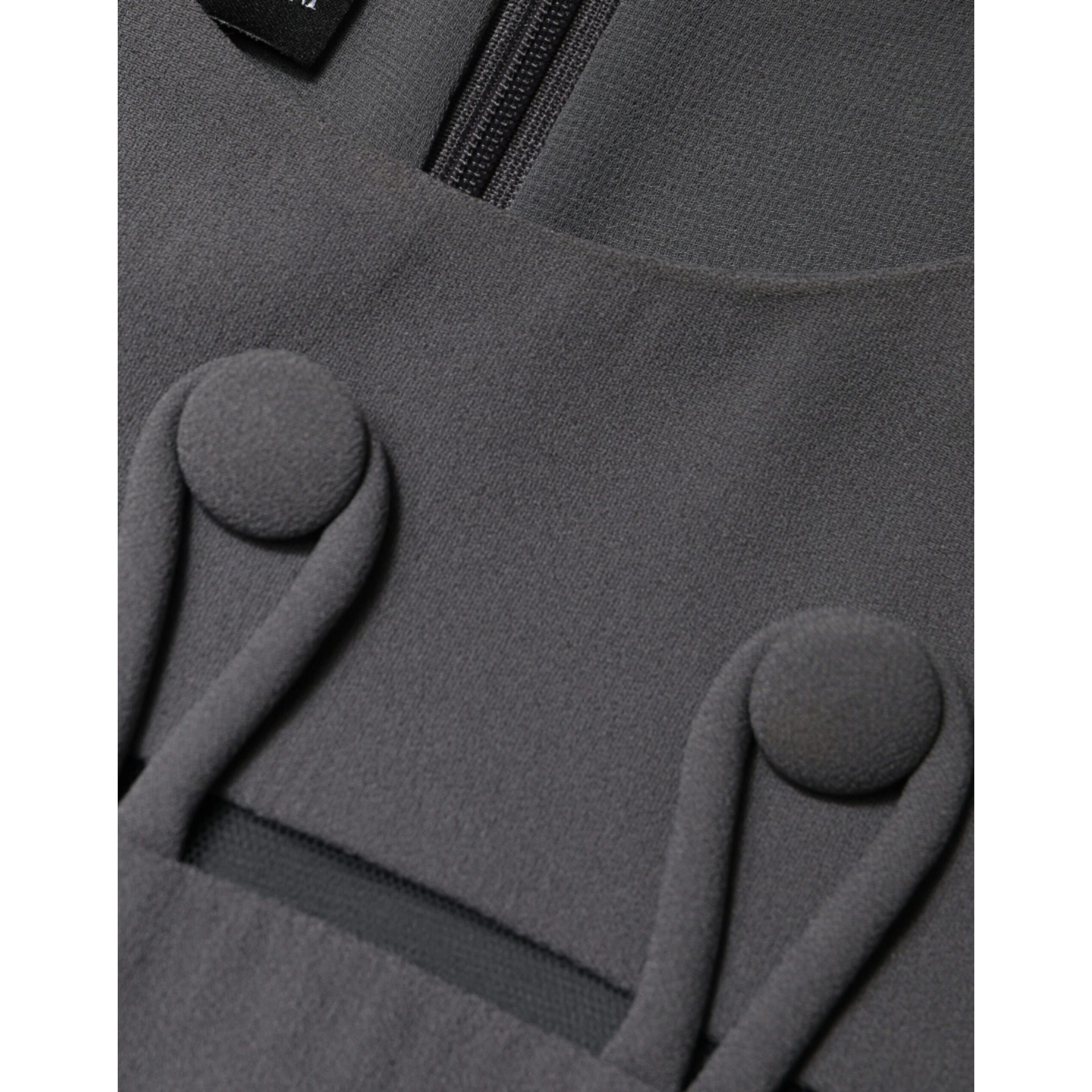 Gray Round Neck Sleeveless A-line Mini Dress