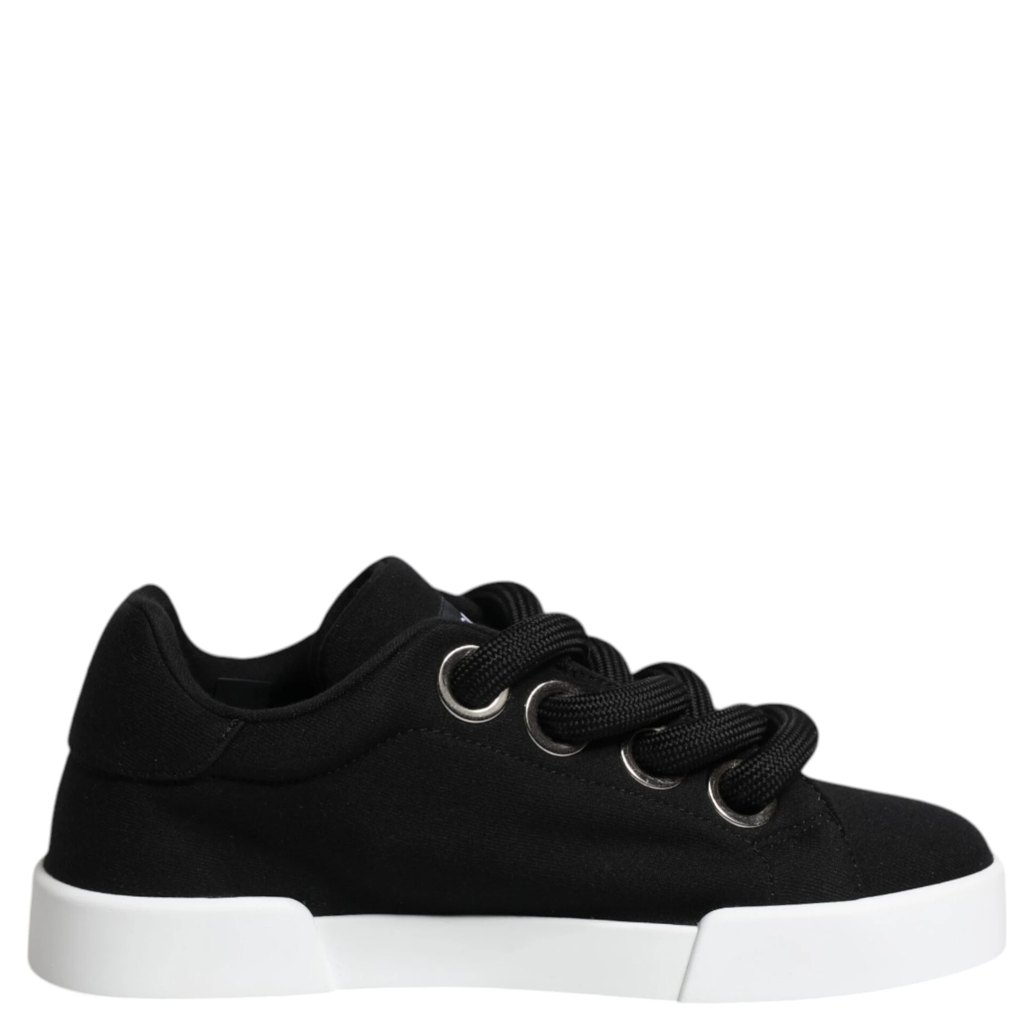 Black Portofino Low Top Sneakers Shoes