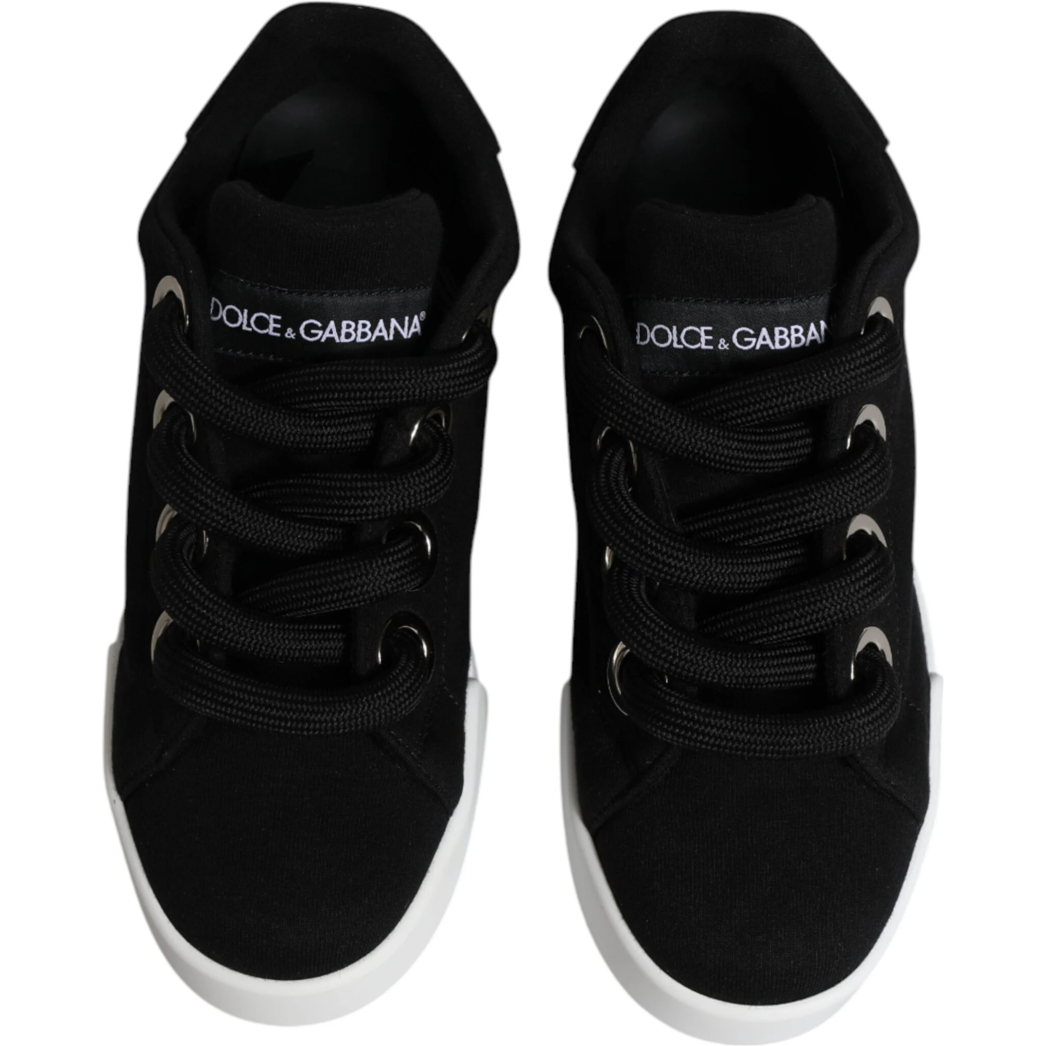 Black Portofino Low Top Sneakers Shoes