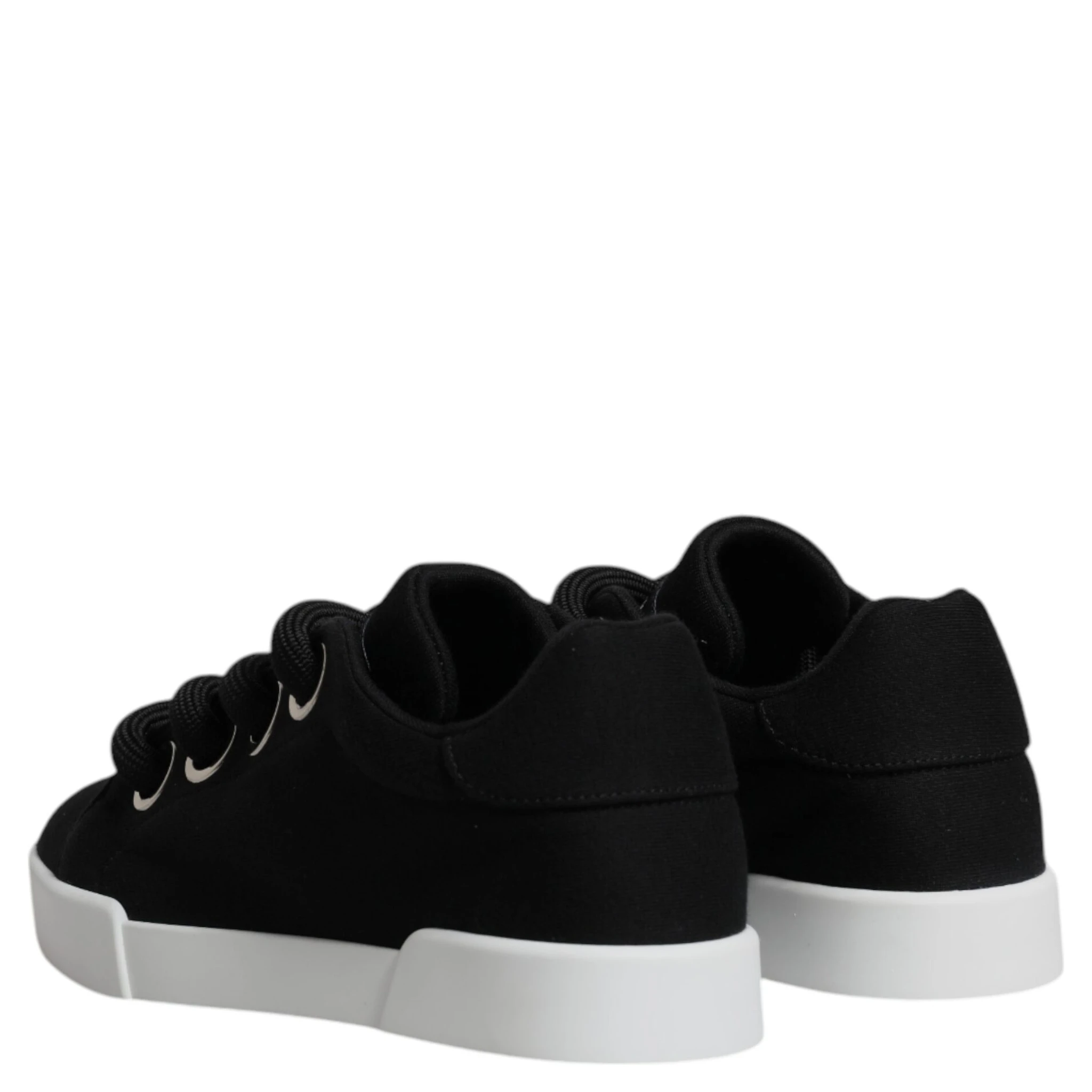 Black Portofino Low Top Sneakers Shoes