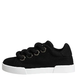 Black Portofino Low Top Sneakers Shoes