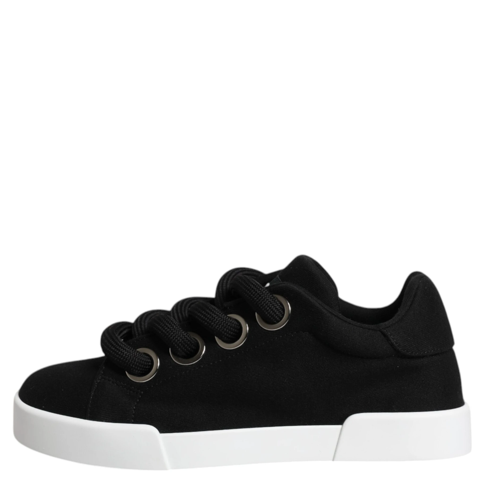 Black Portofino Low Top Sneakers Shoes