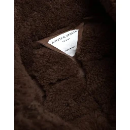 Brown Fur Lamb Shearling Coat Jacket
