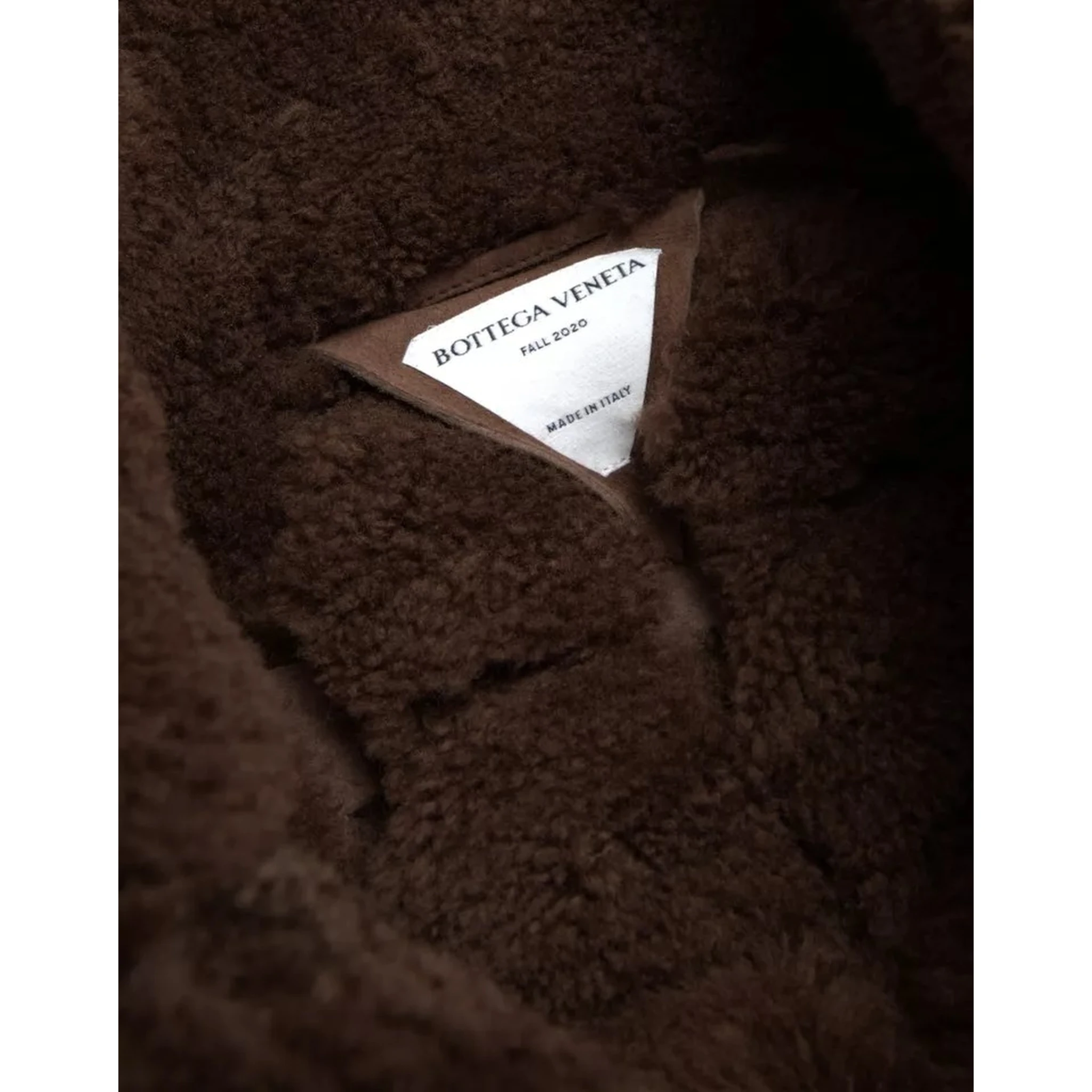 Brown Fur Lamb Shearling Coat Jacket