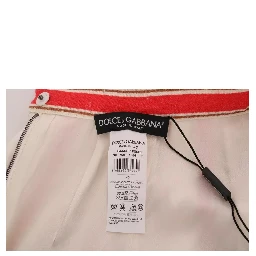 Multicolor Portofino Stripes Cotton Midi Skirt