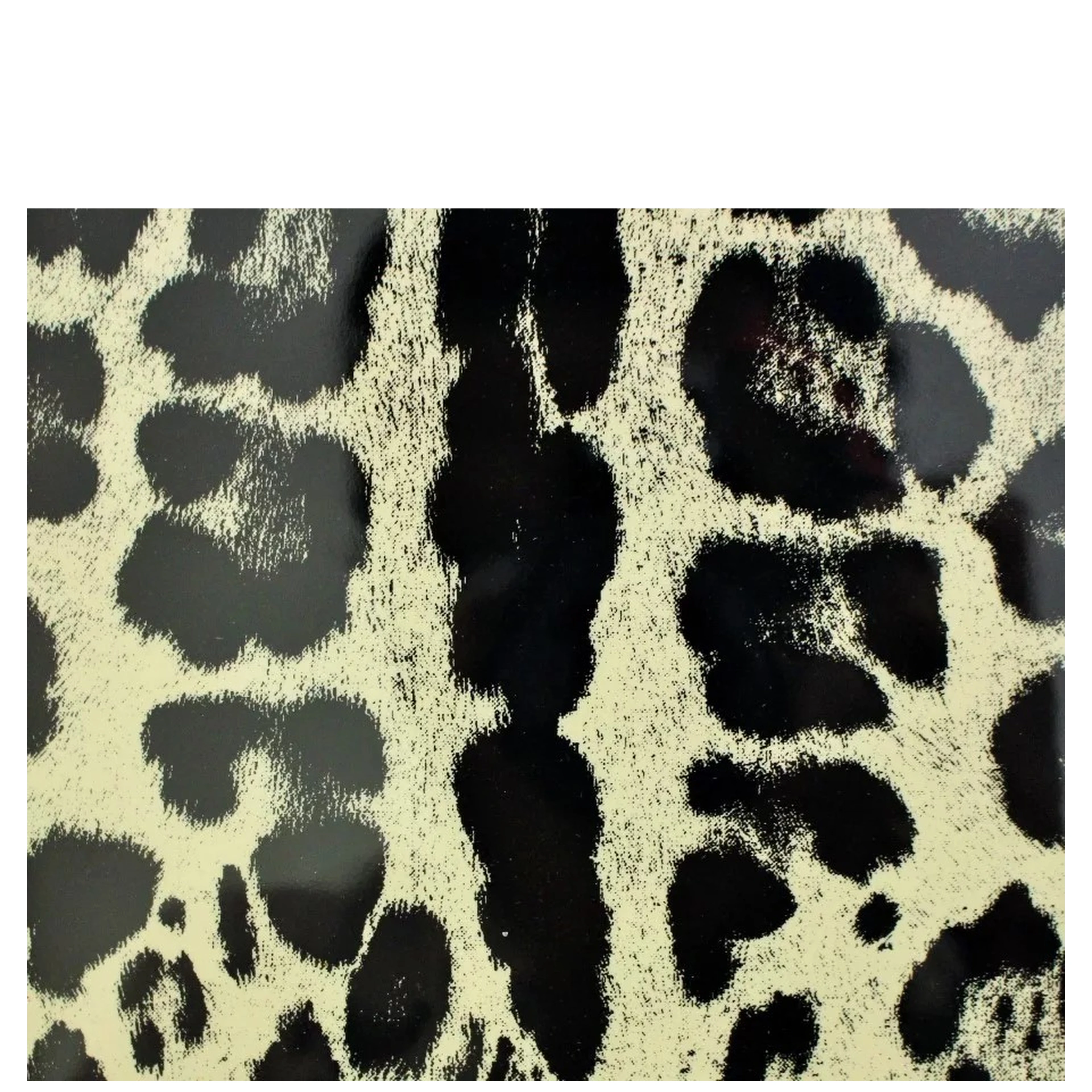 White Leopard Pattern Leather eBook Cover Tablet Case