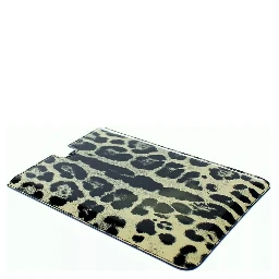 White Leopard Pattern Leather eBook Cover Tablet Case