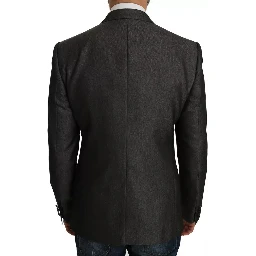 Gray MARTINI 2 Piece Vest Coat Blazer