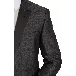 Gray MARTINI 2 Piece Vest Coat Blazer