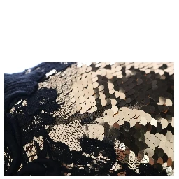 Gold Strapless Sequin Embellished Lace Dress