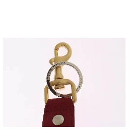 Multicolor Raffia Leather Clasp Finder Chain Keyring