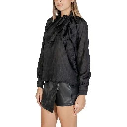 Black Polyester Blouse