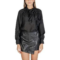 Black Polyester Blouse