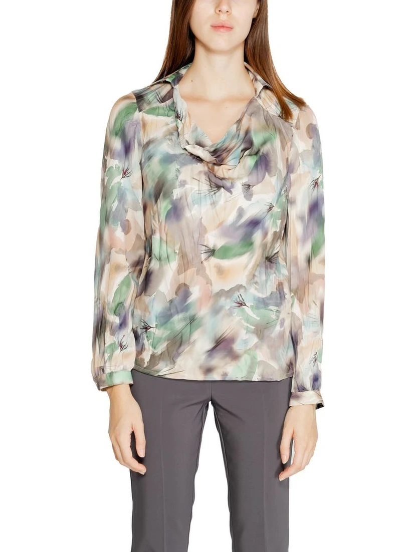Green Polyester Blouse