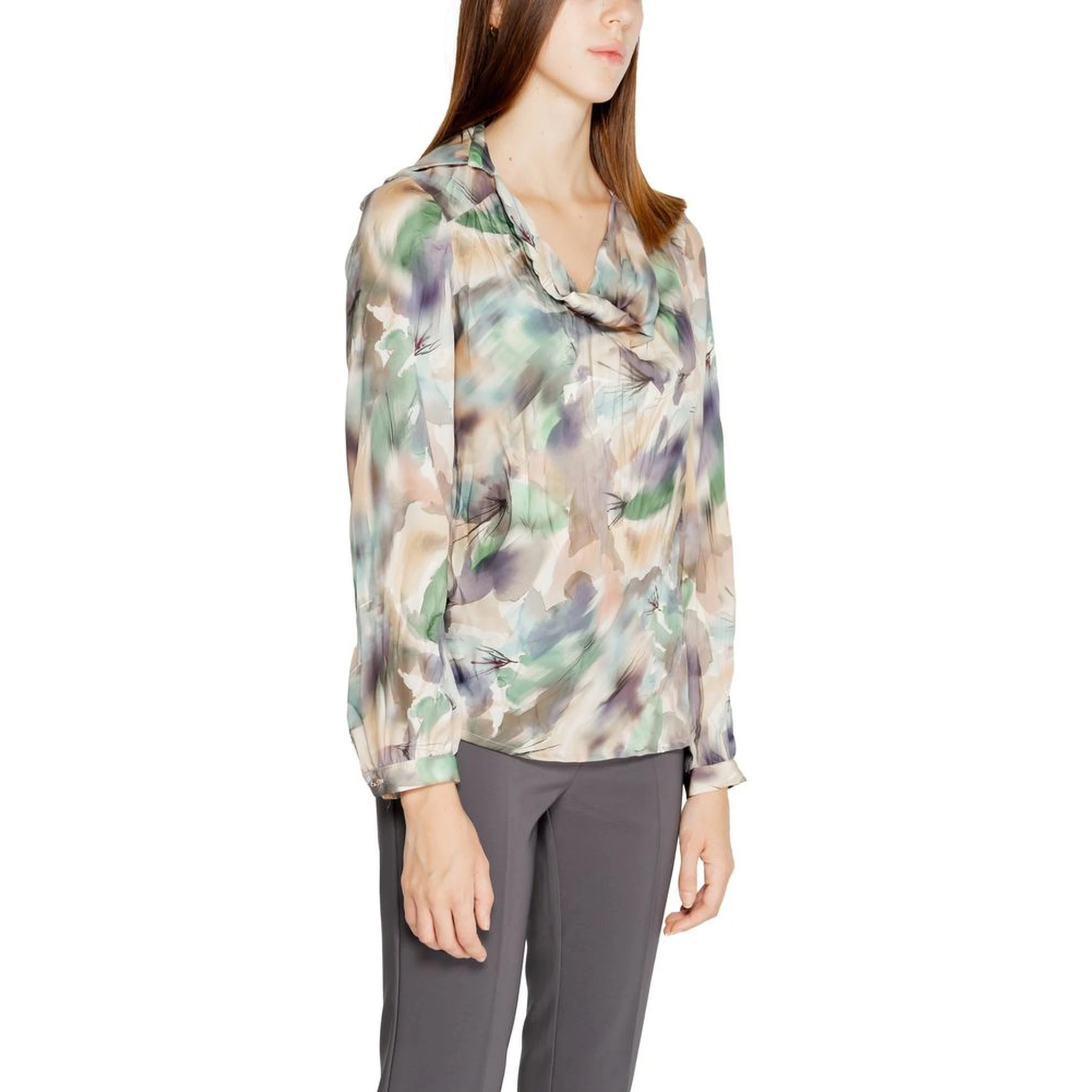 Green Polyester Blouse