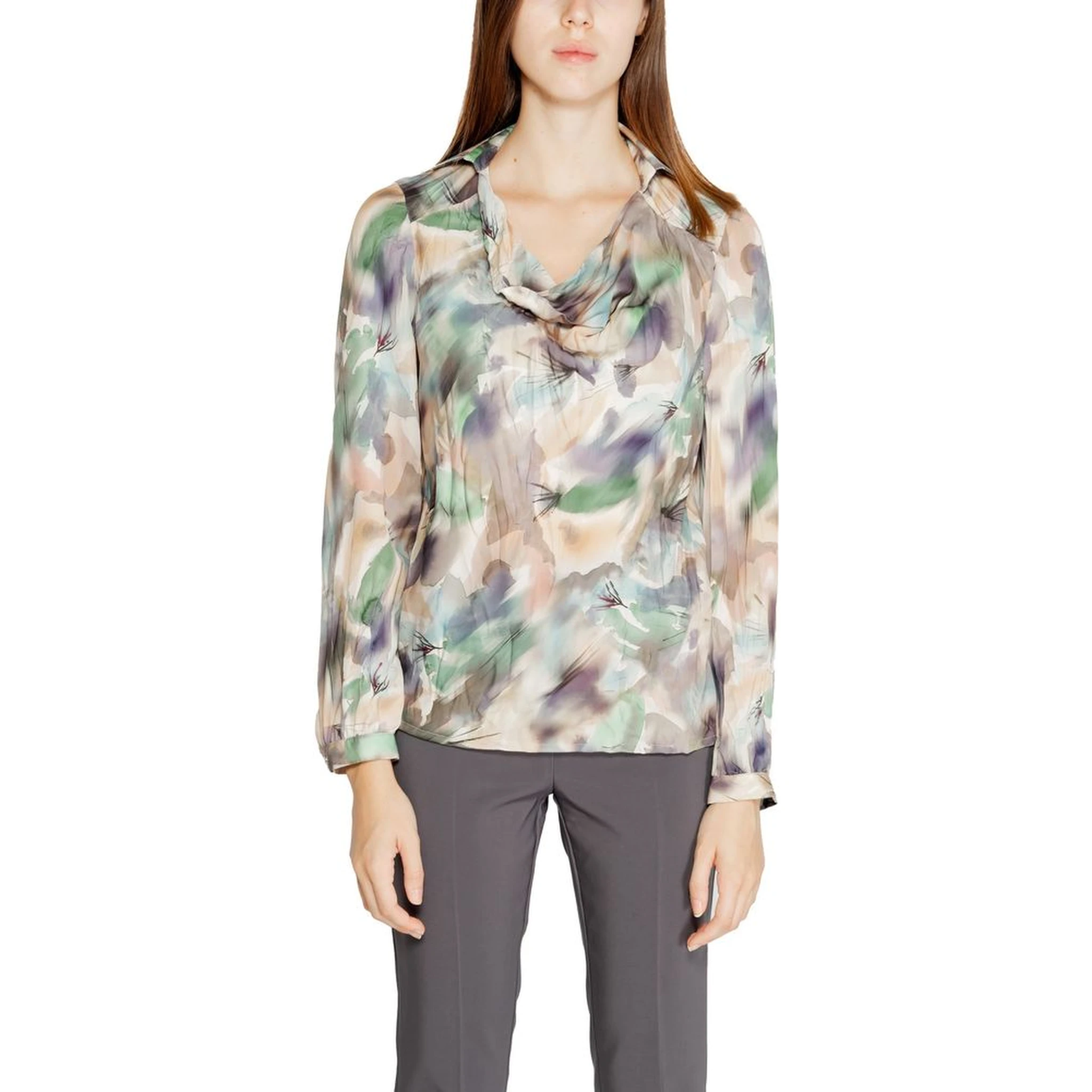 Green Polyester Blouse
