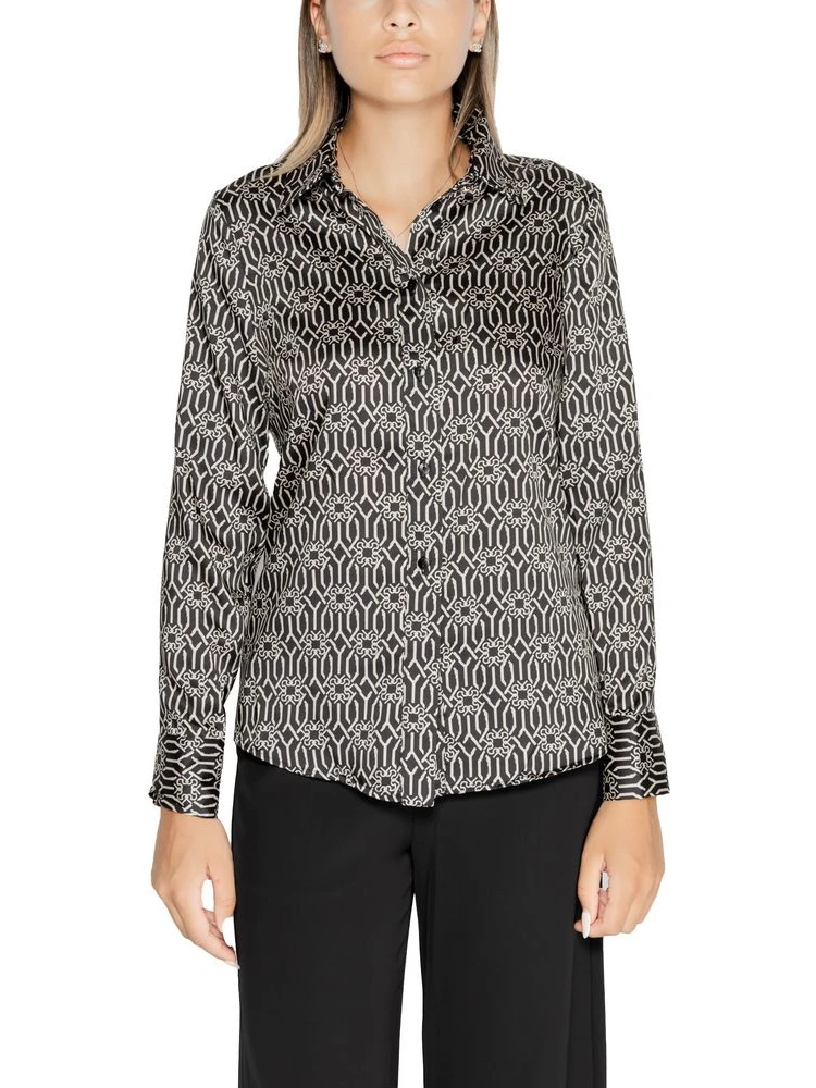 Black Polyester Blouse