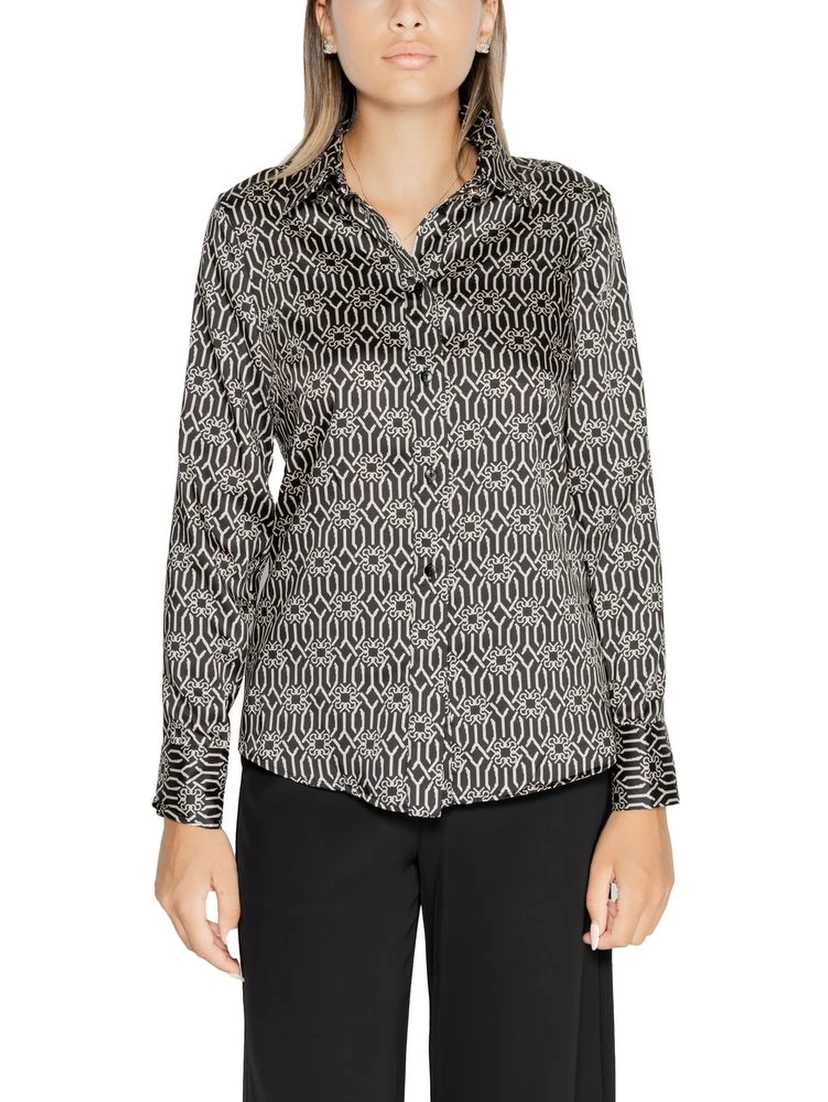 Black Polyester Blouse