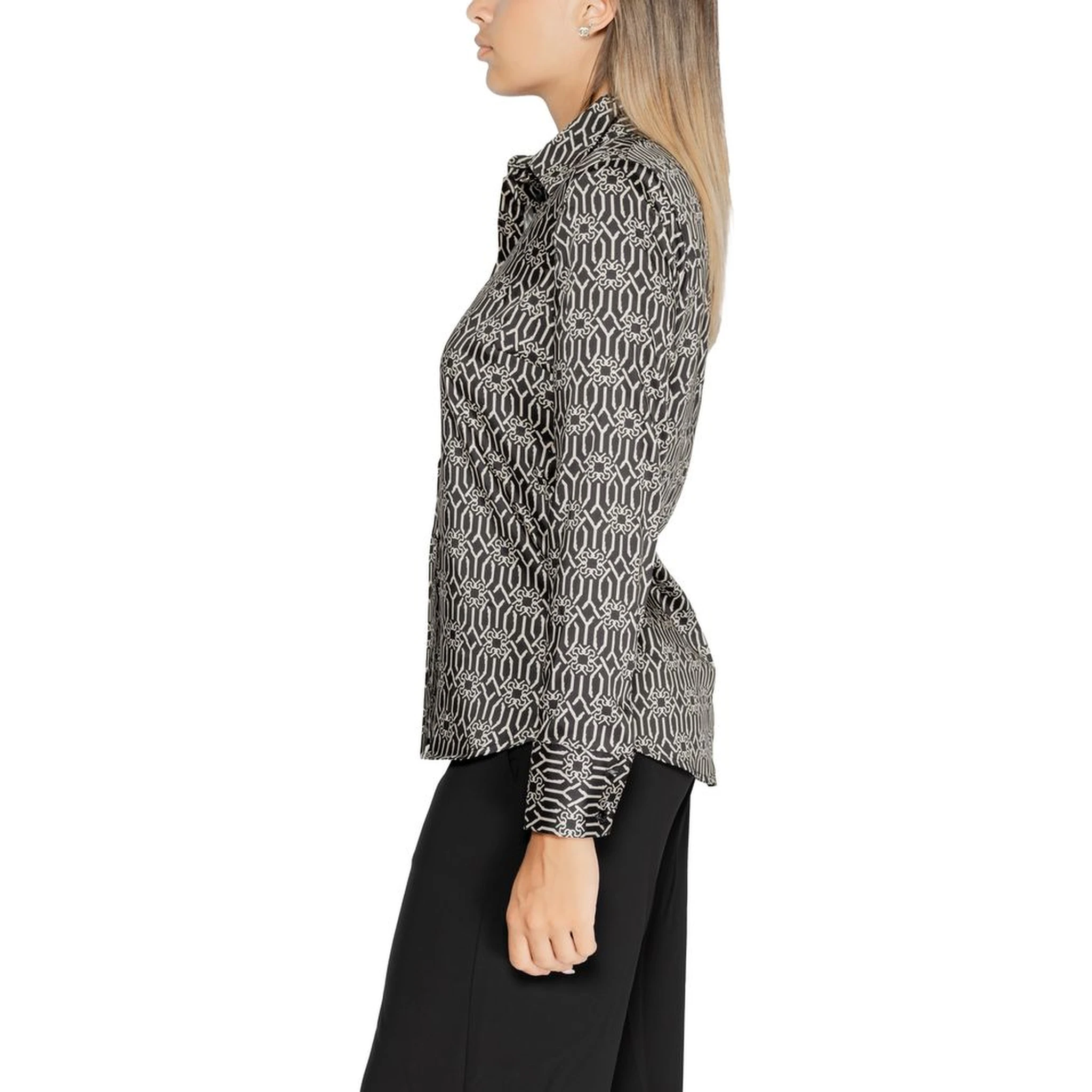 Black Polyester Blouse