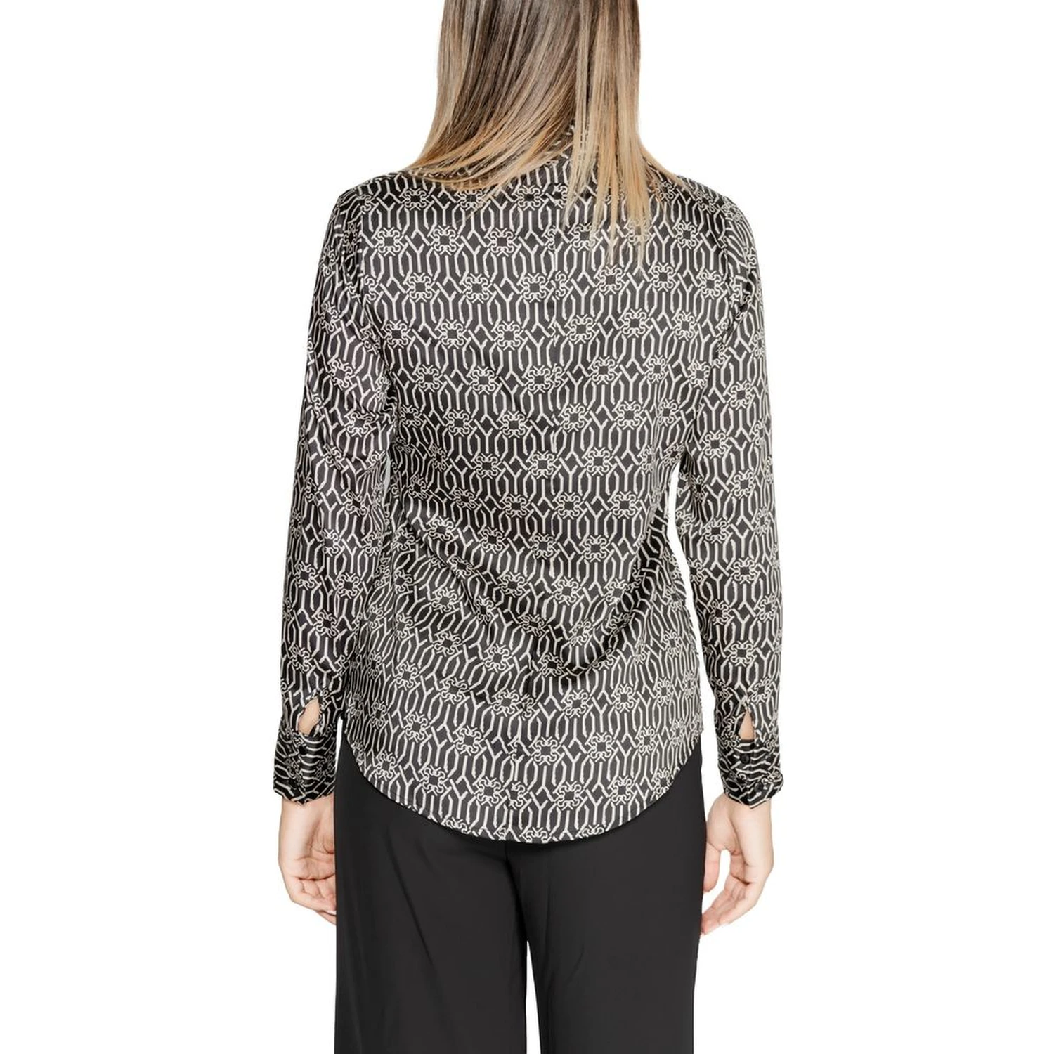 Black Polyester Blouse